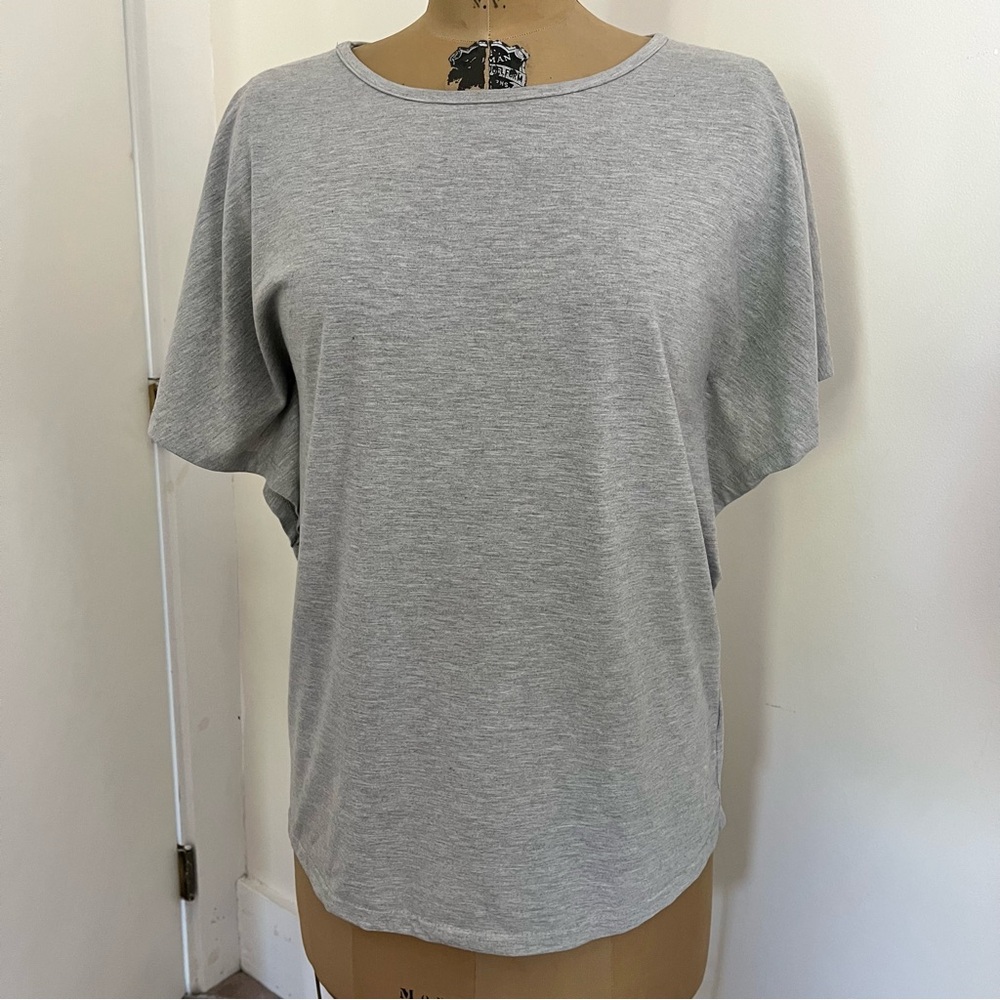 2/$20 TWINTH Dolman Slit Flutter Sleeve T-Shirt